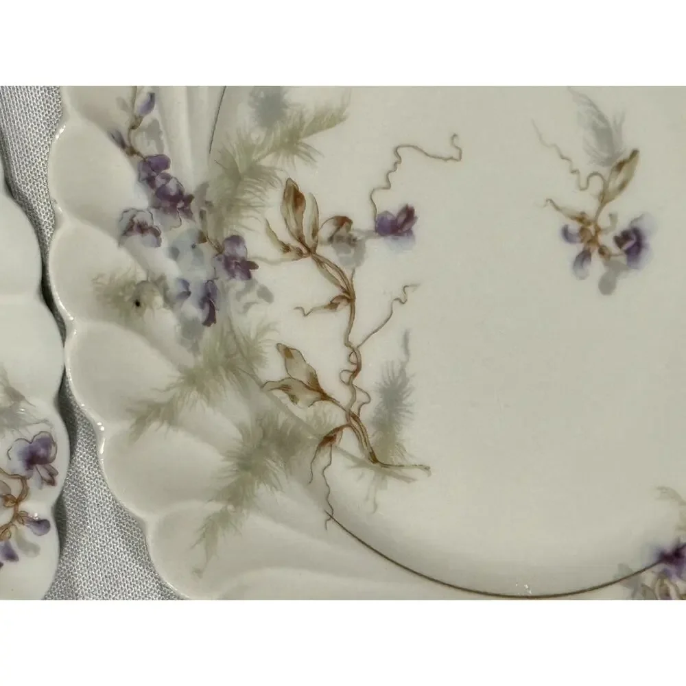 Set of 4 Haviland Limoges France Orsay Salad Plates, 6 inches